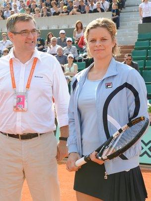 Eric Babolat with Kim Clijsters