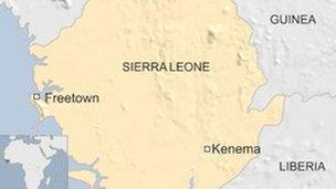 sierra leone map