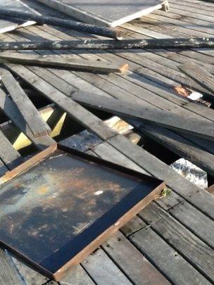 Cromer Pier damage