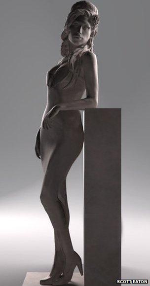 Maquette of Amy Winehouse statue