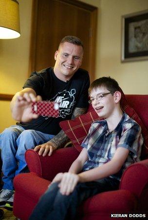 Kieran Sutherland with David Weir CBE