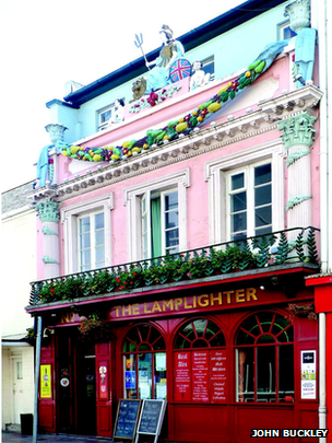 Lamplighter in St Helier