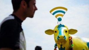 Free wifi at Glastonbury