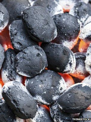 BBQ briquettes