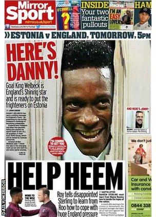 Daily Mirror back page