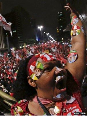 Dilma Rousseff voter in Sao Paulo