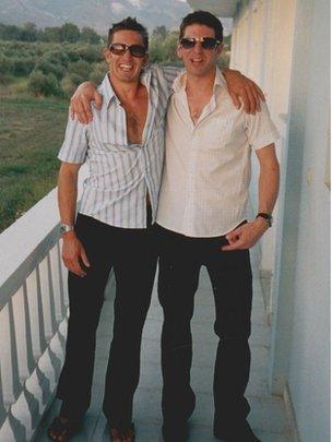 Luke (left) and Piers Simon (right)