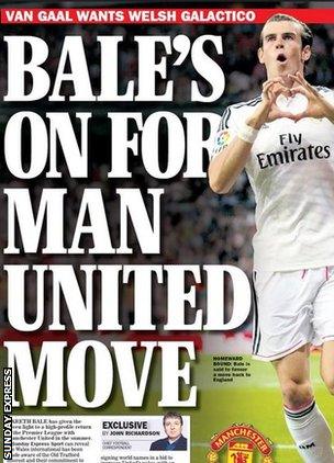 Sunday Express back page