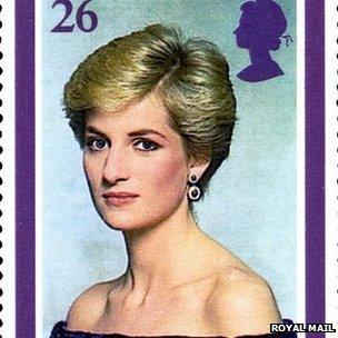 Diana, Princess of Wales stamp