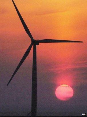 Wind turbine, Scotland (Image: PA)