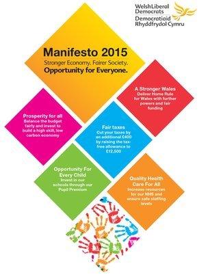 The Welsh Lib Dems' manifesto cover