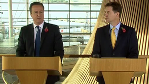 David Cameron and Nick Clegg