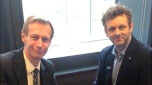 Michael Sheen and David Cornock