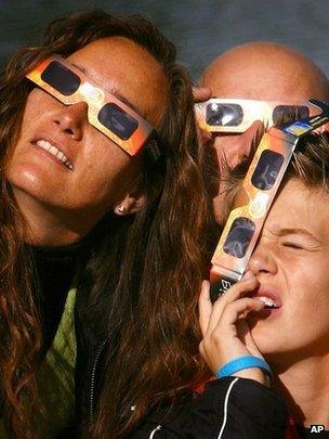 Solar eclipse viewing