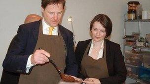 Nick Clegg and Kirsty Williams