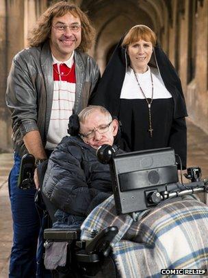 David Walliams, Stephen Hawking and Catherine Tate