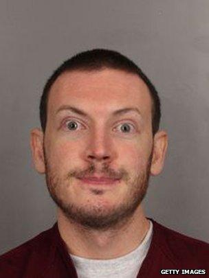 James Holmes booking photo