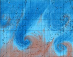 FitzRoy's hand-drawn weather chart