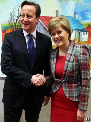 David Cameron and Nicola Sturgeon