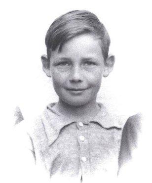 Dave Miller, 12, at the time he went to live in the caves.