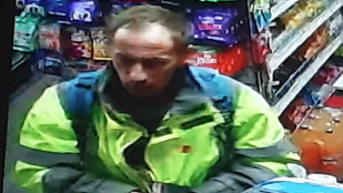 CCTV image of a man police want to speak to