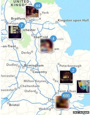 Instagram map