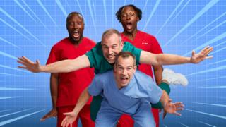 The doctors are posing