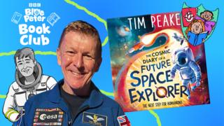 Tim Peake and his book The Cosmic Diary of a Future Space Explorer.