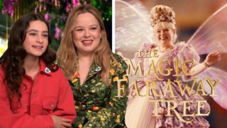 The cast of the film The Magic Faraway Tree.