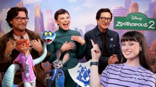Blue Peter's Abby interviews the cast of Zootropolis 2.