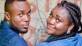 Mzznaki Tetteh and fiance Kojo
