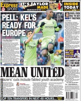 Sunday Express back page