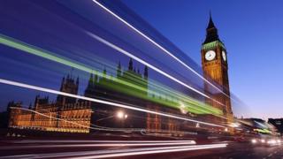 Houses of Parliament with traffic