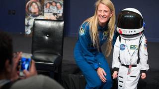 Karen Nyberg with astronaut