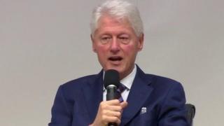 Bill Clinton speaking about the 'genius' of the Good Friday Agreement