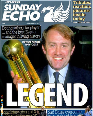 Sunday Echo's front page