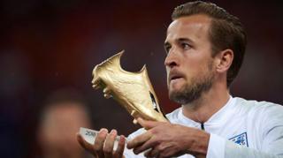 Harry Kane with the Golden Boot