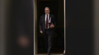 Keir Starmer leaving 10 Downing Street.