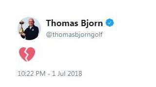 Thomas Bjorn on Twitter