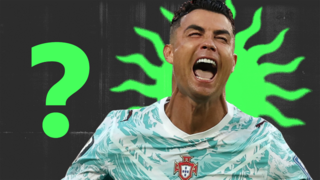 Cristiano Ronaldo celebrating a goal