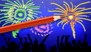 Draw some fabulous fireworks