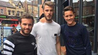 Manchester United trio Juan Mata, David de Gea and Ander Herrera