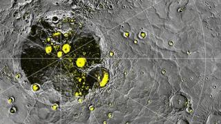 Messnger map of Mercury poles Nasa/JHUAPL/Carnegie Institution