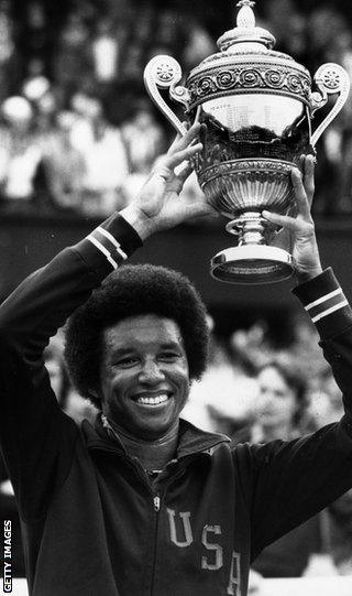 Arthur Ashe wins Wimbledon