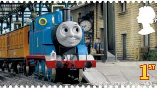 Thomas the Tank Engine stamp (detail) (Copyright: Royal Mail)