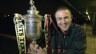 Keith McLeod with the Scottish Cup