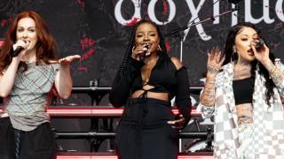 Sugababes performing at Glastonbury 2024