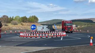 Obair air an A9