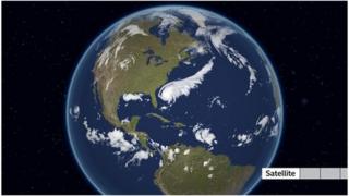 Satellite of Hurricane Humberto