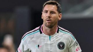 Inter Miami forward Lionel Messi during his side's draw against Columbus Crew